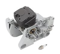 ZYLARUM Chainsaw Crankcase Replacement for MS038 | High Hardness MG Alloy Crankcase Cylinder | Semi - Finished Set for Chainsaw Repair/Equipment Maintenance