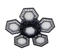 ZYLARUM LED Garage Fixture 120W with 5 Folding Panels | Ceiling Work Lamp for Workshop/Warehouse/Factory Illumination | AC 85-277V Wide Voltage, Easy to Install