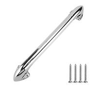 ZYLARUM LED Handrail for RV/Motorhome/Bathroom | 18in Zinc Alloy Security Handle with Blue Glow | 350lb Support, 9-30V Luminous Access Rail