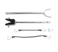 ZYLARUM Outboard Motor Transom Saver | Adjustable 20.3 to 32.5in Metal Support for Boat Trailers | Secure Drive Unit Holder Averts Scratches & Transom Stress | 8 - Piece Kit