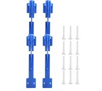 ZYLARUM Plastic Pool Hanger Hook | ABS Protection - Oxidation Hook for Telescoping Pole/Vacuum Hose/Garden Tools | Organize Pool Skimmer & Leaf Rake with Included Screws