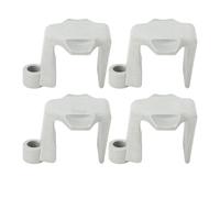 ZYLARUM Pontoon Boat Bumper Clips | Set of 4 Nylon Hangers for 1" to 1.25" Square Rails | Quick Repositioning Cleats for Easy Docking/Mooring (Grey)