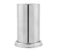 ZYLARUM Porte-cure-dents en acier inoxydable | Récipient de qualité alimentaire pour cotons-tiges/restaurants/bureau à domicile | Unité hermétique avec couvercle à bouton-poussoir |