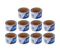 ZYLARUM Rouleau de ruban d'avertissement d'avertissement 10 pièces |Ruban de barricade en PE résistant à l'eau pour les chantiers de construction/zones à risque/scènes d'urgence |Ruban