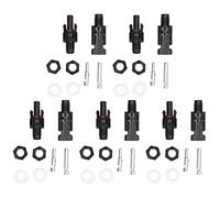 ZYLARUM Solar Branch Connectors 5 Sets | IP68 Watertight PV Connectors for Solar Panels | Sunlight Tolerant & High Heat Tolerant | Male Female Header Board End Connector Kit (PV-BMC(1000V))