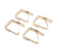 ZYLARUM Stainless Steel Tablecloth Clips | 4Pcs Grip - Enhancing Table Cloth Holders for Windy Days/Parties/Picnics | Tarnish - & Reusable Clamps for Most Tables