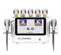 ZYLDDS Appareil Hifu 7D Lifting Visage et modelage Corps,Appareil Professionnel Anti-âge 7D pour Le Visage Et Le Corps avec 7 Cartouches et 20 000 injections, pour Un Usage Domestique en Salon