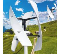 ZYLDDS Kit d'éolienne à 3 pales générateur de Moulin à Vent 20000W générateur d'énergie éolienne Verticale à lévitation magnétique permanente avec contrôleur pour Un Usage Domestique 12V
