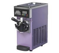 ZYLDDS Machine à Glace Italienne pour la Maison, Machine à Glace Italienne de comptoir, rendement 4-5 kg/h, avec pré-Refroidissement, Nettoyage Automatique, écran LCD Purple