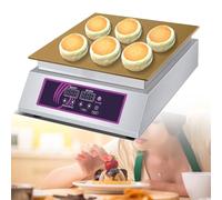 ZYLDDS Machine De Fabrication De Soufflé électrique Dorayaki Baker Pancake Maker Muffin Making Machine en Acier Inoxydable 50-2450 ℃ Plaque De Cuisson électrique Commerciale Gaufrier Antiadhésif,A