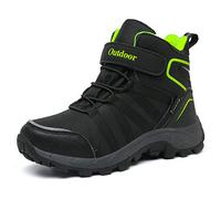ZYLDK Bottines d'hiver Enfants Bottes de Neige Garçon Fille Confortables Doublure Chaude Chaussures en Coton Randonnée Outdoor d'escalade,Vert,29
