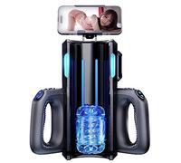 ZYLEDW Double Poignée Masturbateur Électrique pour Homme,Rechargeable par USB, Facile À Utiliser Et À Nettoyer, Jouet Automatique De Masturbation,Jouet Adulte（interactions Audio）
