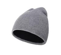 Zylioo Bonnet surdimensionné 3XL/2XL/XL/L/M/S Réversible Chaud Tête de mort pour homme Grande taille Chapeau de montre Chapeaux en tricot pour femme, Noir/gris., X-Large-3X-Large