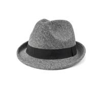 Zylioo Chapeaux Fedora en Feutre M-L, Grand Chapeau Trilby Classique, Chapeau Jazz Cubain Chaud à Petit Bord avec Ruban