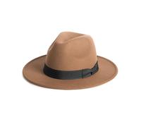 Zylioo Chapeaux Panama en Feutre pour Hommes XS-S, Chapeau de Soleil Fedora à Large Bord, Chapeau de Jazz Réglable avec Boucle de Ceinture