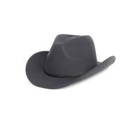 Zylioo L Chapeau Cowboy Western en Feutre pour Grande Tête, Chapeau Fedora à Large Bord avec Boucle Décorative, Chapeau Panama Homme Femme Élégant Style Vintage Été Automne