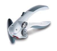 Zyliss 20362, Ouvre-boîte Lock N' Lift blanc avec aimant de levage, TPE, PP, acier inoxydable, POM, nylon GF et laiton