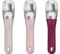 Zyliss Bac à glace - Différentes couleurs - Manche ergonomique en paille de blé - Cuillère à glace en acier inoxydable - Convient au lave-vaisselle - Pour les crèmes glacées, sorbets & yaourts glacés