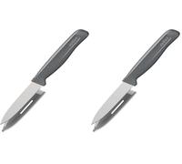 Zyliss - Couteau d'Office, 9 Cm-3. 5 Pouces, Acier Inoxydable Allemand Tranchant avec Manche Antidérapant en Paille de Blé Durable, Housse de Sécurité, Couteau de Cuisine Professionnel (Lot de 2)