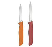 Zyliss Couteaux de Cuisine Classiques (2 Pièces) Couteau d'Office | Lame Tranchante, Acier Inoxydable, Petits Couteaux de Cuisine pour Fruits, Légumes, Pain, Protège-lames, Couteau Office