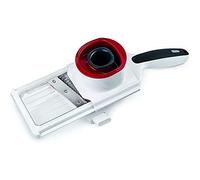 Zyliss E900040 Mini-mandoline 2 lames, rondelles et juliennes de légumes, acier inoxydable/plastique