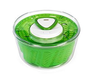 Zyliss E940012 Easy Spin 2 Essoreuse à Salade, Grand, Plastique, Vert, AquaVent/Cordon Rétractable et Système de Freinage/Base Antidérapante, Passe au Lave-Vaisselle, Garantie de 5 Ans
