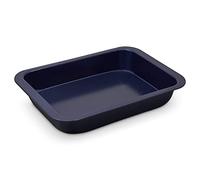 Zyliss E980190 Antiadhésif Plat à Four Rectangulaire, Acier Carbone, 30cm x 20cm, Bleu foncé, Plat à Gratin, Lavable au lave-vaisselle, Garantie 5 ans