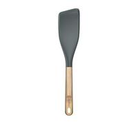 Zyliss Easy Lift Spatule Cuisine - Silicone avec Manche en Bois de Chêne - Résistante à la Chaleur - Sans BPA - Compatible avec Revêtements Antiadhésifs - 31 cm, Gris