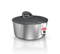 Zyliss Essoreuse à Salade Easy Spin en Acier Inoxydable Petite, Capacité: 3.5L, Séchoir à Laitue Avec Cordon Manuel, Bouton de Frein, Base Antidérapante, Sans BPA, Compatible Lave-Vaisselle