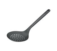 Zyliss Écumoire/Louche à égoutter, Paille de Blé Durable/Nylon, Cuillère de Cuisine avec Trous Pour écumer/égoutter, Antiadhésive Nylon Résistante à la Chaleur, Gris Béluga, 33,5 cm x 12 cm