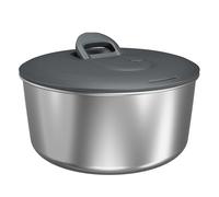 Zyliss Essoreuse à Salade Easy Spin en Acier Inoxydable Grande, Capacité: 6L, Séchoir à Laitue Avec Cordon Manuel, Bouton de Frein, Base Antidérapante, Sans BPA, Compatible Lave-Vaisselle