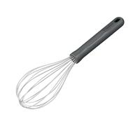 Zyliss Fouet de Cuisine Moyeene Paille de Blé/Acier Inoxydable, Fouet Professionnel, Ustensile de Cuisine, Batteur à Oeufs Manuel, gris béluga, 26 cm x 6 cm, passe au lave-vaisselle