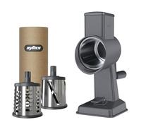 ZYLISS Râpe à tambour en aluminium Gourmet 3 tambours Gris gris