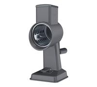 Zyliss Râpe à fromage rotative professionnelle en aluminium avec poignée, lame en acier inoxydable, idéale pour râper fromage, légumes, chocolat, noix, pied ventouse antidérapant et pince de table