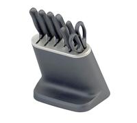 Zyliss Set de Couteaux de Cuisine 8 Pièces, Bloc de Couteaux de Cuisine avec Ciseaux, Acier Inoxydable Japonais, Base Antidérapante, Inclus: Couteau de Chef, d’Office, à Pain, Ciseaux, Garantie 5 ans