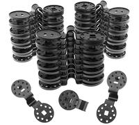 ZYLJHZ Lot de 100 Clips pour Toile d'ombrage - Clip Rond en Plastique Noir pour Pare-Soleil - Poignée de Verrouillage Robuste pour Filet d'ombrage, Tissu d'ombrage de Jardinage, Filet Anti-Oiseaux