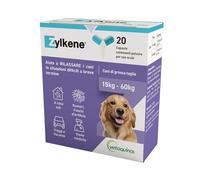 Zylkene Aliment complémentaire | Chiens de Plus de 15 kg | Relaxant pour Les Situations inconfortables |, 20 Capsules de 450 MG