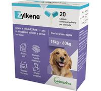 Zylkene Aliment complémentaire | Chiens de Plus de 15 kg | Relaxant pour Les Situations inconfortables |, 20 Capsules de 450 MG