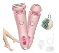 Zylla Smoothshave Razor,Electric Shaver for Women,Silk Glide Pro Shaver,Razors Portable Rechargeable Electric Razor for Leg Arm Underarm Pubic Area,Wet & Dry (Pink)