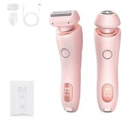 Zylla Smoothshave Razor, Proustore Glide Pro 3.0 Razor Women, Ipx7 Waterproof 2 in 1 Electric Shavers for Women, Wet and Dry Portable Trimmer with Removable Head for Leg, Arm, Underarm (Pink)