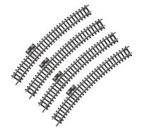 Zylopa Voies en Nickel argenté à l'échelle Ho avec traverses en Bois - Lot de 4 Voies de Chemin de Fer Miniatures réalistes-R3-1 66603