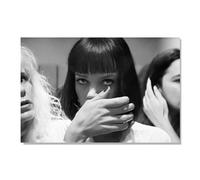 ZyLucretic Toile murale humoristique pour salle de bain Pulp Fiction Mia Ace - Affiche de film vintage noir et blanc - Décoration murale amusante pour salle de bain, toilettes, esthétique - 61 x 91,4