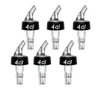 Zyluniy Bouchon Doseur Alcool 4cl, 6pcs Bec Verseur Réglable pour Vin rouge, Whisky, Alcool blanc et Vin jaune, Doseur Liquide Précis