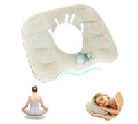 Zyluniy Coussin de Siège Gonflable, Coussin Orthopédique, Coussin Hemorroides, Coussin de Siège Orthopédique, Coussin Gonflable de Coccyx Portable pour Chaises de Bureau, Fauteuils Roulants- Beige