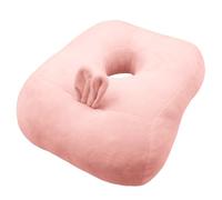 Zyluniy Oreiller de Sieste Doux, Coussin de Bureau avec Trou pour Bras pour Dormeuses Côté, Femmes & Enfants, Coussin d'oreiller Mousse Mémoire Respirant(Lapin Rose)
