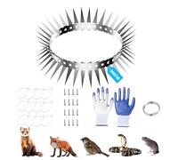 Zyluniy Pic Anti Chat Protection Contre Les Martres, 300cm Anti Fouine, Ceinture Anti Chats pour Arbre et Gouttière Piege a Fouine Ratons Laveurs Chats pour Toit, Gouttière et la Maison
