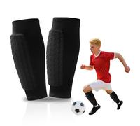 Zyluniy Protège Tibias de Ski,1 Paire de Protège Tibia Foot Enfant,Protège Tibia Foot,Protège Tibias Anti Chocs Professionnels Shin Pads Cover pour Enfants Adolescents et Adultes (Sombre, L)