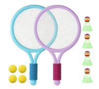 Zyluniy Raquette de Tennis pour Enfants, Raquettes de Tennis pour Enfants avec 4 balles Souples d'entraînement et 4 Volants, Raquette Tennis Enfant, Tennis Souple pour Sport en extérieur et intérieur