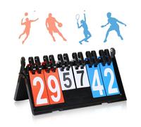 Zyluniy Tableau de Score Sportif, Tableau de Bord Portable Score, Affichage de Score 0-99 à Feuilles pour Compétitions de Basketball, Badminton, Tennis de Table, Volleyball, Baseball