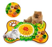 Zyluniy Tapis de Fouille Chien 60x43cm Couverture Pliable, Tapis de Recherche pour Chien, Tapis Éducateurs pour Chiens, Dogs Snuffle Mat Puzzle Toys Jouets Interactifs pour Animaux de Compagnie